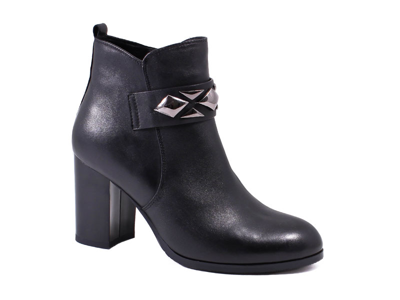 Z308-0428R-1  ботинки женские нат.кожа байка черный (Libellen)/8 36-40