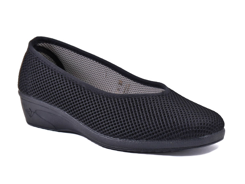 179_S136I_001(205) туфли  женские текстиль текстиль черный(IMARAorto)