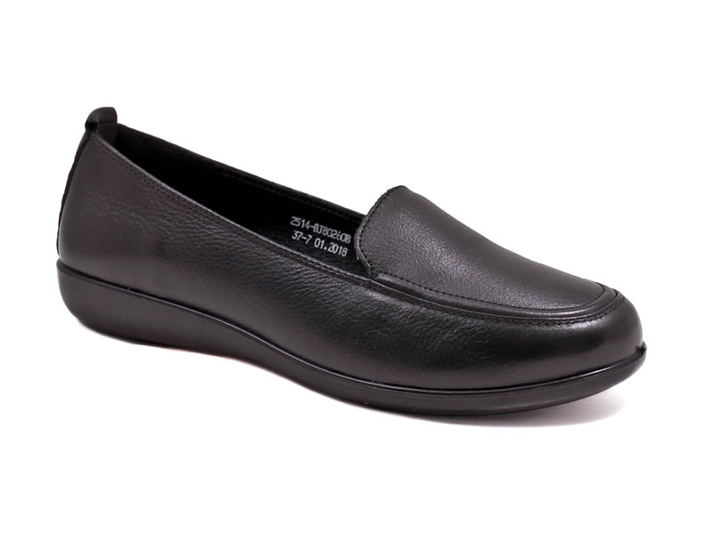 BJ80260B п/ботинки женские нат.кожа нат.кожа черный (Health Shoes)/10 36-41